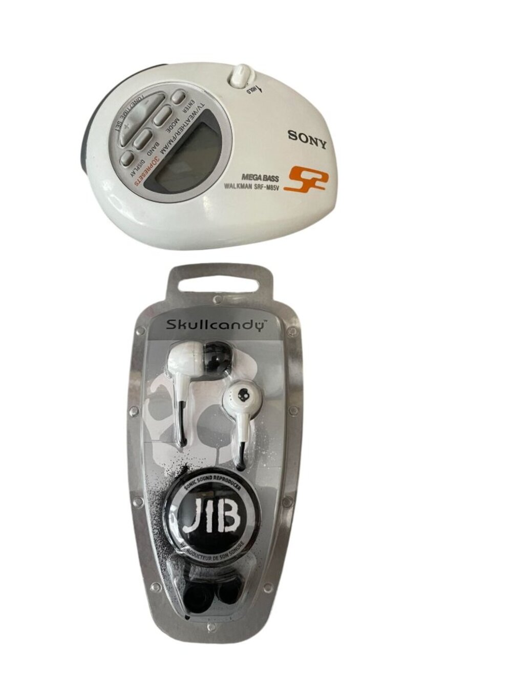 Sony SW Walkman SRF-M85V Mega Bass w/Skullcandy Headphones